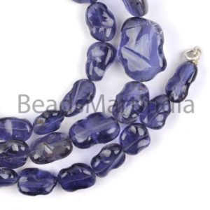 Shop Iolite Chip & Nugget Beads! Iolite Organic Nugget Necklace Beads, Iolite Smooth Beads, Iolite Plain Beads, Iolite Beads Necklace, Iolite Nugget Beads, Iolite Beads | Natural genuine chip Iolite beads for beading and jewelry making.  #jewelry #beads #beadedjewelry #diyjewelry #jewelrymaking #beadstore #beading #affiliate #ad