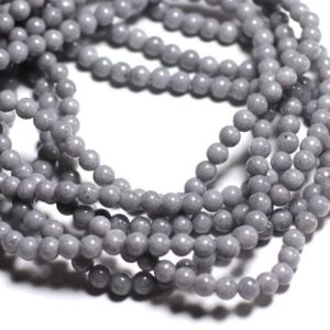 Shop Jade Bead Shapes! Fil 39cm 92pc env – Perles Pierre – Jade Boules 4mm Gris clair Souris – 8741140001541 | Natural genuine other-shape Jade beads for beading and jewelry making.  #jewelry #beads #beadedjewelry #diyjewelry #jewelrymaking #beadstore #beading #affiliate #ad