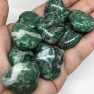Jade Gemstone Small Heart, Stone of Luck, Spiritual Stone, Healing Stone, Healing Crystal, Chakra | Natural genuine stones & crystals in various shapes & sizes. Buy raw cut, tumbled, or polished gemstones for making jewelry or crystal healing energy vibration raising reiki stones. #crystals #gemstones #crystalhealing #crystalsandgemstones #energyhealing #affiliate #ad