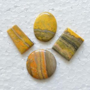Shop Jasper Cabochons! Mix Shape Bumble Bee Jasper Cabochon, Jasper Gemstone, Natural Bumble Bee Jasper, Jasper Cabochons, 14x31mm – 26x34mm, 4 pcs Lot #PP8482 | Natural genuine stones & crystals in various shapes & sizes. Buy raw cut, tumbled, or polished gemstones for making jewelry or crystal healing energy vibration raising reiki stones. #crystals #gemstones #crystalhealing #crystalsandgemstones #energyhealing #affiliate #ad