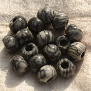 1pc – Perle de Pierre Perçage 5mm – Jaspe Zèbre Rondelle 14x9mm   4558550004215 | Natural genuine beads Array beads for beading and jewelry making.  #jewelry #beads #beadedjewelry #diyjewelry #jewelrymaking #beadstore #beading #affiliate #ad