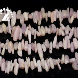Shop Kunzite Chip & Nugget Beads! Spodumene Smooth Stick Beads,Chips Bead,Top Drilled Beads,Kunzite,Purple Spodumene,Genuine,Natural,Gemstone,DIY Bead,10-20mm,15" full strand | Natural genuine chip Kunzite beads for beading and jewelry making.  #jewelry #beads #beadedjewelry #diyjewelry #jewelrymaking #beadstore #beading #affiliate #ad