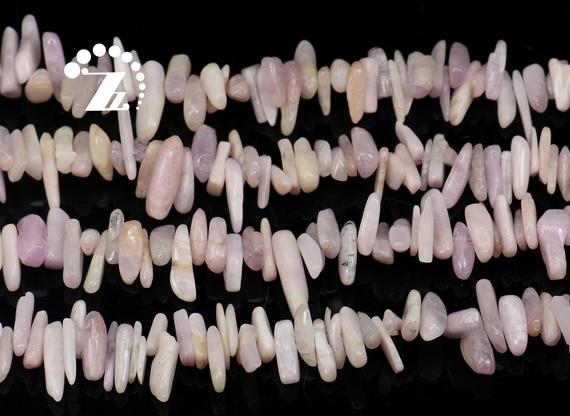 Spodumene Smooth Stick Beads,chips Bead,top Drilled Beads,kunzite,purple Spodumene,genuine,natural,gemstone,diy Bead,10-20mm,15" Full Strand