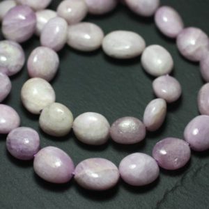 Shop Kunzite Chip & Nugget Beads! Wire 39cm 28pc Approx – Stone Beads – Kunzite Rose Olives Nuggets 11-15mm | Natural genuine chip Kunzite beads for beading and jewelry making.  #jewelry #beads #beadedjewelry #diyjewelry #jewelrymaking #beadstore #beading #affiliate #ad