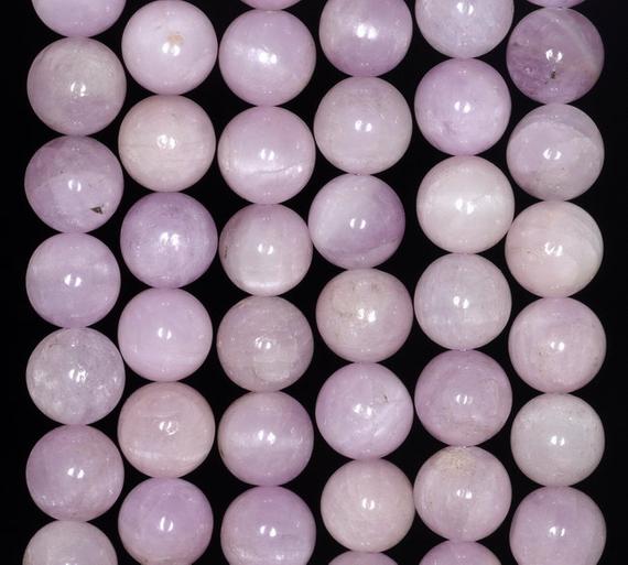 11mm Natural Kunzite Gemstone Grade Aa Lavender Purple Round Loose Beads 15.5 Inch Full Strand (80000823-282)
