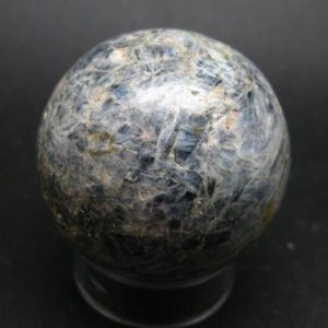 Shop Kyanite Shapes! Blue Kyanite Sphere Ball From Brazil – 1.7" | Natural genuine stones & crystals in various shapes & sizes. Buy raw cut, tumbled, or polished gemstones for making jewelry or crystal healing energy vibration raising reiki stones. #crystals #gemstones #crystalhealing #crystalsandgemstones #energyhealing #affiliate #ad