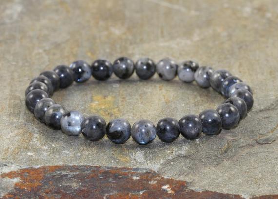 Labradorite Stacking Bracelet, Wrist Mala Beads, Healing Crystals, Yoga Chakra Jewellery, Magic + Intuition + Deepening Our Spirituality