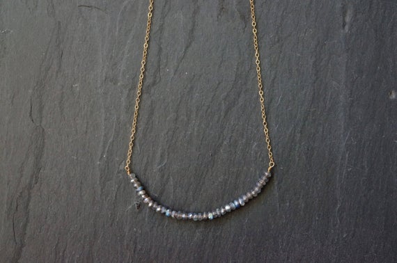 Gold Labradorite Necklace, Labradorite Pendant, Labradorite Jewelry, Labradorite Necklace, Layering Necklace, Gift For Her