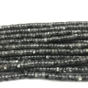 Genuine Black Labradorite 3x6mm Heishi Gemstone Loose Beads 15 inch Jewelry Supply Bracelet Necklace Material Support Wholesale | Natural genuine other-shape Array beads for beading and jewelry making.  #jewelry #beads #beadedjewelry #diyjewelry #jewelrymaking #beadstore #beading #affiliate #ad