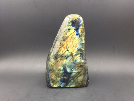 Polished Labradorite Stone Specimen Flashy Large Labradorite Crystal Stone Gemstone Specimen Healing Meditation Chakra Ln-36