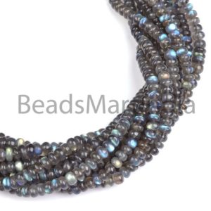 Shop Labradorite Rondelle Beads! Labradorite Plain Rondelle 5.5-8MM Beads, Labradorite Smooth Rondelle Shape Beads, Labradorite Plain Beads, Labradorite Rondelle Beads | Natural genuine rondelle Labradorite beads for beading and jewelry making.  #jewelry #beads #beadedjewelry #diyjewelry #jewelrymaking #beadstore #beading #affiliate #ad