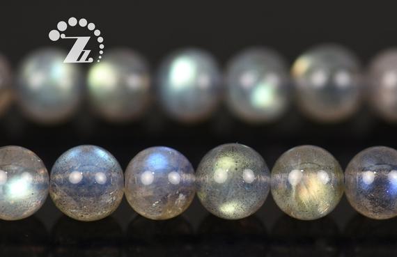 Labradorite Smooth Round Beads,blue Labradorite,flashy Gemstones,natural,diy Beads,high Quality Grade Aaa,8mm,15" Full Strand