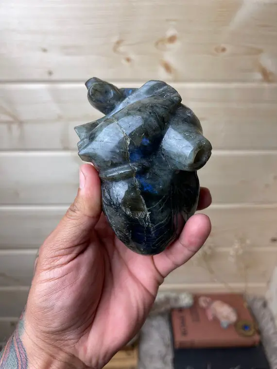 Large Mystical Labradorite Heart