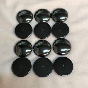 Shop Hematite Cabochons! Lot of 58 NEW Half Drilled Hematite Cabochons | Natural genuine stones & crystals in various shapes & sizes. Buy raw cut, tumbled, or polished gemstones for making jewelry or crystal healing energy vibration raising reiki stones. #crystals #gemstones #crystalhealing #crystalsandgemstones #energyhealing #affiliate #ad