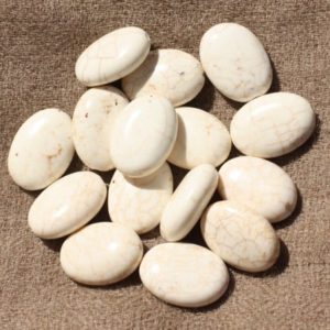 Shop Magnesite Beads! 4pc – Perles de Pierre – Magnésite Ovales 18x14mm   4558550017925 | Natural genuine other-shape Magnesite beads for beading and jewelry making.  #jewelry #beads #beadedjewelry #diyjewelry #jewelrymaking #beadstore #beading #affiliate #ad