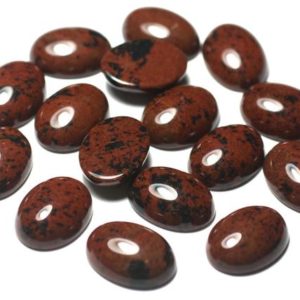 Shop Mahogany Obsidian Cabochons! Cabochon de Pierre – Obsidienne Mahogany – Ovale 16 x 12mm  4558550033734 | Natural genuine stones & crystals in various shapes & sizes. Buy raw cut, tumbled, or polished gemstones for making jewelry or crystal healing energy vibration raising reiki stones. #crystals #gemstones #crystalhealing #crystalsandgemstones #energyhealing #affiliate #ad
