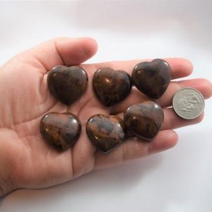 Shop Mahogany Obsidian Stones & Crystals! You Pick Mahogany Obsidian Heart | Natural genuine stones & crystals in various shapes & sizes. Buy raw cut, tumbled, or polished gemstones for making jewelry or crystal healing energy vibration raising reiki stones. #crystals #gemstones #crystalhealing #crystalsandgemstones #energyhealing #affiliate #ad
