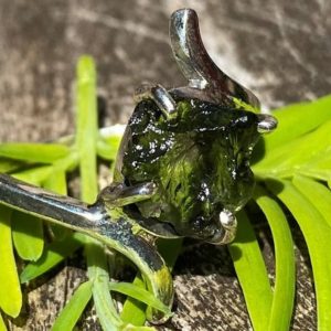 Shop Moldavite Rings! Moldavite-Green Fire Ring, Size 7, 925 Silver with Postive Healing Energy! | Natural genuine Moldavite rings, simple unique handcrafted gemstone rings. #rings #jewelry #shopping #gift #handmade #fashion #style #affiliate #ad