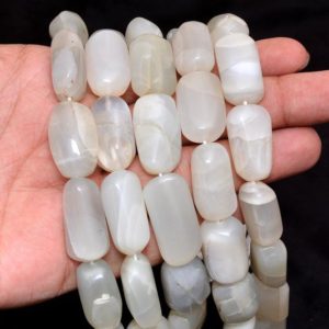 Shop Moonstone Chip & Nugget Beads! White Moonstone 20mm-25mm Smooth Oval Nugget Beads | AAA+ Moonstone Tumbled Beads | Natural Semi Precious Gemstone Beads for | 13inch Strand | Natural genuine chip Moonstone beads for beading and jewelry making.  #jewelry #beads #beadedjewelry #diyjewelry #jewelrymaking #beadstore #beading #affiliate #ad