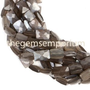 Shop Moonstone Faceted Beads! Grey Moonstone faceted Cushion Shape Gemstone Beads, Grey Moonstone Gemstone Beads, Fancy Shape Gemstone Beads, AAA Quality | Natural genuine faceted Moonstone beads for beading and jewelry making.  #jewelry #beads #beadedjewelry #diyjewelry #jewelrymaking #beadstore #beading #affiliate #ad