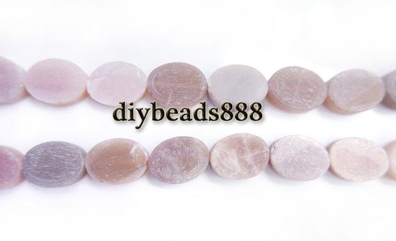 Moonstone,15 Inch Full Strand Natural Orange Moonstone Matte Oval Beads,frosted Beads,gemstone Beads,diy Beads,12x16mm