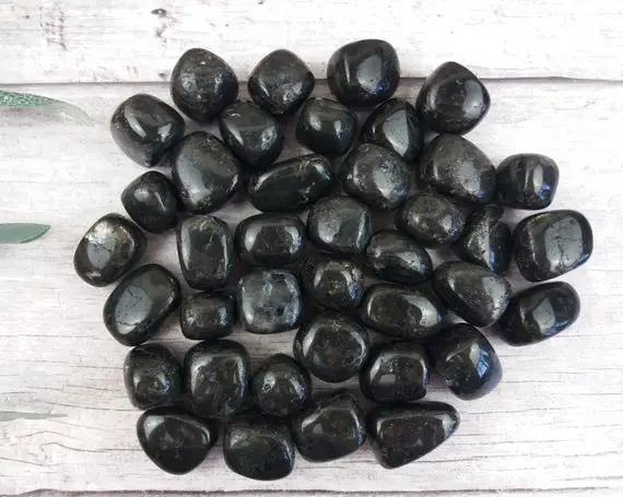 Larvikite Norwegian Moonstone Tumbled Stones, Reiki Infused Wire Wrapping Self Care Healing Crystals