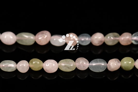 Morganite,15" Full Strand Natural Morganite Beads,pebble Nugget Beads,beautiful Beads, 5-8mm