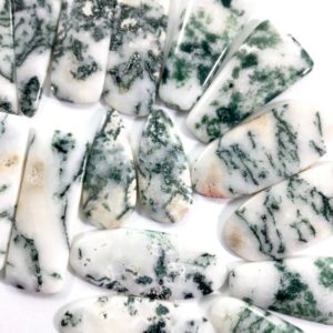 Moss Agate Cabochon Pair Lots // Moss Agate Cabochon // Gems // Cabochons // Jewelry Making Supplies / Village Silversmith | Natural genuine stones & crystals in various shapes & sizes. Buy raw cut, tumbled, or polished gemstones for making jewelry or crystal healing energy vibration raising reiki stones. #crystals #gemstones #crystalhealing #crystalsandgemstones #energyhealing #affiliate #ad