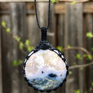 MOSS Agate pendant necklace for women, moss agate necklace men, macrame gemstone necklace, macrame necklace for men, moss agate jewelry | Natural genuine Moss Agate pendants. Buy handcrafted artisan men's jewelry, gifts for men.  Unique handmade mens fashion accessories. #jewelry #beadedpendants #beadedjewelry #shopping #gift #handmadejewelry #pendants #affiliate #ad