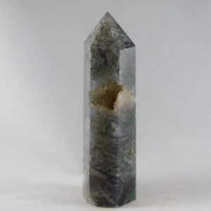 Shop Moss Agate Points & Wands! Druzy Moss Agate Tower | Natural genuine stones & crystals in various shapes & sizes. Buy raw cut, tumbled, or polished gemstones for making jewelry or crystal healing energy vibration raising reiki stones. #crystals #gemstones #crystalhealing #crystalsandgemstones #energyhealing #affiliate #ad