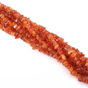 Shop Carnelian Chip & Nugget Beads! Nice Quality 34" Long Natural Carnelian Chips Beads, Carnelian Uncut Beads, Carnelian Polished Smooth Small Nuggets Beads (4-5mm approx) | Natural genuine chip Carnelian beads for beading and jewelry making.  #jewelry #beads #beadedjewelry #diyjewelry #jewelrymaking #beadstore #beading #affiliate #ad