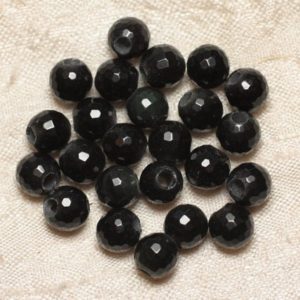 Shop Obsidian Faceted Beads! 2pc – Stone 2.5 Mm Hole Beads – Faceted Obsidian 8 Mm 4558550027160 | Natural genuine faceted Obsidian beads for beading and jewelry making.  #jewelry #beads #beadedjewelry #diyjewelry #jewelrymaking #beadstore #beading #affiliate #ad