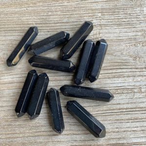 Shop Obsidian Points & Wands! Black obsidian small double points – WS9220 | Natural genuine stones & crystals in various shapes & sizes. Buy raw cut, tumbled, or polished gemstones for making jewelry or crystal healing energy vibration raising reiki stones. #crystals #gemstones #crystalhealing #crystalsandgemstones #energyhealing #affiliate #ad