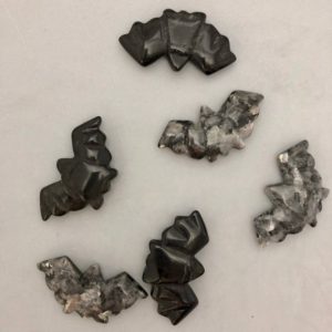 Shop Obsidian Shapes! Black Obsidian or Larvikite Bat Carving | Natural genuine stones & crystals in various shapes & sizes. Buy raw cut, tumbled, or polished gemstones for making jewelry or crystal healing energy vibration raising reiki stones. #crystals #gemstones #crystalhealing #crystalsandgemstones #energyhealing #affiliate #ad