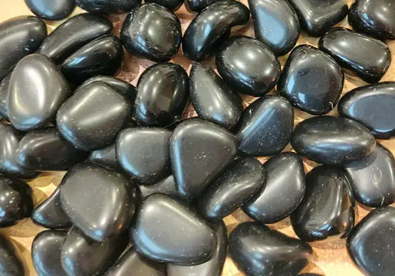 One Black Obsidian Tumbled Stones A Grade Tumbled Reiki Stone, You Choose Which Size! Tumbled Black Obsidian, Protection Crystal.
