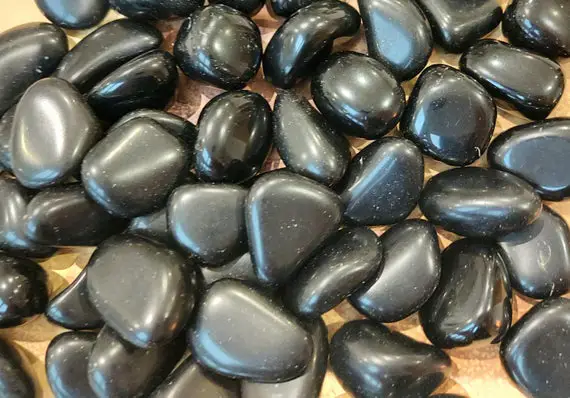 Black Obsidian Tumbled Stones, Premium Quality 'a' Grade, You Choose The Size You Would Like !! Uk Seller