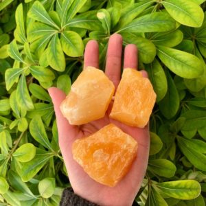 Shop Raw Crystals & Rough Gemstones! One Natural Orange Calcite Chunk, Mexican Rough Orange Calcite,  Raw Orange Calcite, Orange Calcite Piece, Raw Calcite, Calcite Chunk | Natural genuine stones & crystals in various shapes & sizes. Buy raw cut, tumbled, or polished gemstones for making jewelry or crystal healing energy vibration raising reiki stones. #crystals #gemstones #crystalhealing #crystalsandgemstones #energyhealing #affiliate #ad