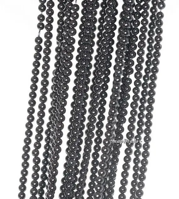 2mm Noir Black Onyx Gemstone Round 2mm Loose Beads 16 Inch Full Strand Lot 1,2,6,12 And 50 (90113994-107 - 2mm A)