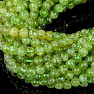 Shop Peridot Round Beads! Genuine Peridot Rare Gemstone Grade AA Green 4mm 5mm 6mm Round 7.5 inch Half Strand Loose Beads (168) | Natural genuine round Peridot beads for beading and jewelry making.  #jewelry #beads #beadedjewelry #diyjewelry #jewelrymaking #beadstore #beading #affiliate #ad