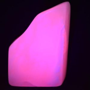 XL Very Fluorescent Pink Calcite Free Form | Natural genuine stones & crystals in various shapes & sizes. Buy raw cut, tumbled, or polished gemstones for making jewelry or crystal healing energy vibration raising reiki stones. #crystals #gemstones #crystalhealing #crystalsandgemstones #energyhealing #affiliate #ad