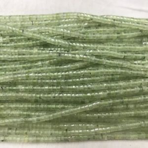 Shop Prehnite Bead Shapes! Genuine Prehnite 2x4mm Heishi Natural Green Gemstone Grade A Loose Beads 15inch Jewelry Supply Bracelet Necklace Material Support Wholesale | Natural genuine other-shape Prehnite beads for beading and jewelry making.  #jewelry #beads #beadedjewelry #diyjewelry #jewelrymaking #beadstore #beading #affiliate #ad
