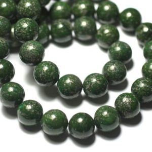 Shop Pyrite Bead Shapes! Fil 39cm 36pc env – Perles de Pierre – Pyrite Verte Boules 10mm | Natural genuine other-shape Pyrite beads for beading and jewelry making.  #jewelry #beads #beadedjewelry #diyjewelry #jewelrymaking #beadstore #beading #affiliate #ad