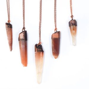 Raw crystal necklace | Red quartz crystal necklace | Rusty quartz pendant | Rough quartz crystal pendant | Raw gemstone jewelry | Natural genuine Gemstone pendants. Buy crystal jewelry, handmade handcrafted artisan jewelry for women.  Unique handmade gift ideas. #jewelry #beadedpendants #beadedjewelry #gift #shopping #handmadejewelry #fashion #style #product #pendants #affiliate #ad