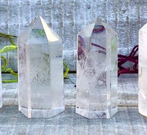 Small Clear Quartz Tower Point for Crystal Grid | Natural genuine stones & crystals in various shapes & sizes. Buy raw cut, tumbled, or polished gemstones for making jewelry or crystal healing energy vibration raising reiki stones. #crystals #gemstones #crystalhealing #crystalsandgemstones #energyhealing #affiliate #ad