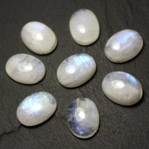Shop Rainbow Moonstone Cabochons! 1pc – Cabochon – 18x13mm oval Rainbow Moonstone – stone 8741140020092 | Natural genuine stones & crystals in various shapes & sizes. Buy raw cut, tumbled, or polished gemstones for making jewelry or crystal healing energy vibration raising reiki stones. #crystals #gemstones #crystalhealing #crystalsandgemstones #energyhealing #affiliate #ad