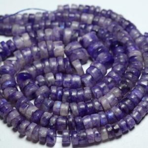 Shop Rainbow Moonstone Bead Shapes! 14 Inches Strand Natural Rainbow Moonstone Heishi Beads 4mm to 8mm Smooth Wheel Beads Gemstone Beads DYED Moonstone Beads No4076 | Natural genuine other-shape Rainbow Moonstone beads for beading and jewelry making.  #jewelry #beads #beadedjewelry #diyjewelry #jewelrymaking #beadstore #beading #affiliate #ad