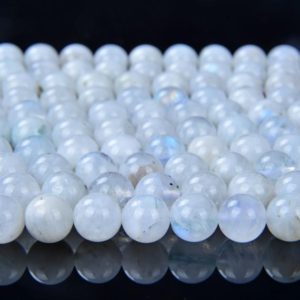 Shop Rainbow Moonstone Round Beads! SALE !!! Genuine Rainbow Moonstone Gemstone Indian Grade AA 4mm 5mm 6mm 7mm 8mm 9mm 10mm 11mm 12mm Round Loose Beads Full Strand (499) | Natural genuine round Rainbow Moonstone beads for beading and jewelry making.  #jewelry #beads #beadedjewelry #diyjewelry #jewelrymaking #beadstore #beading #affiliate #ad