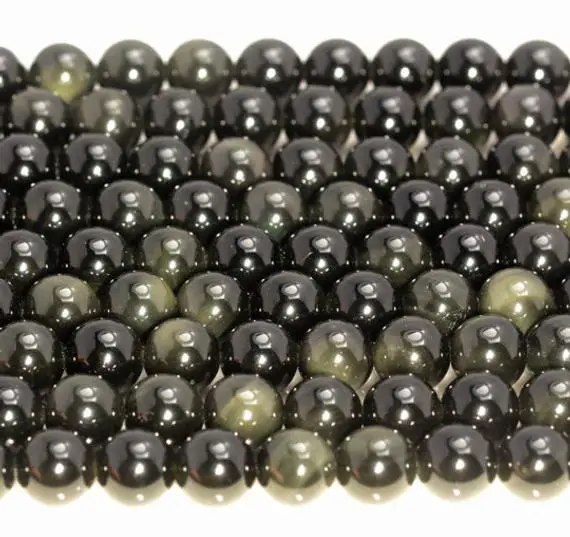 4mm Rainbow Obsidian Gemstone Grade A Round Loose Beads 15 Inch Full Strand (80009017-400)