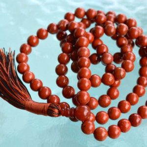 Shop Red Jasper Necklaces! Root Chakra healing Red Jasper Mala beads Grounding, Stability, Physical need, Aids Sexual life, Security, Survival,Manifestation, Centering | Natural genuine Red Jasper necklaces. Buy crystal jewelry, handmade handcrafted artisan jewelry for women.  Unique handmade gift ideas. #jewelry #beadednecklaces #beadedjewelry #gift #shopping #handmadejewelry #fashion #style #product #necklaces #affiliate #ad