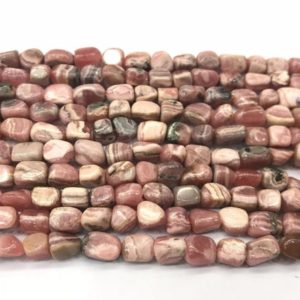 Shop Rhodochrosite Chip & Nugget Beads! Natural Rhodochrosite 5-6mm Genuine Pink Loose Nugget Grade A Beads 15 inch Jewelry Supply Bracelet Necklace Material Support | Natural genuine chip Rhodochrosite beads for beading and jewelry making.  #jewelry #beads #beadedjewelry #diyjewelry #jewelrymaking #beadstore #beading #affiliate #ad